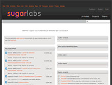 Tablet Screenshot of git.sugarlabs.org