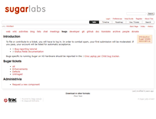Tablet Screenshot of bugs.sugarlabs.org